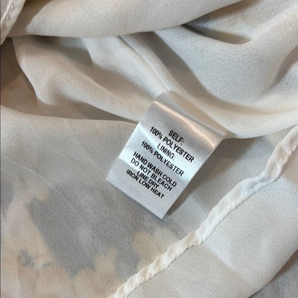 Lulus French Countryside White Yellow Floral Print High-Low Dress Women's Small - Picture 12 of 15